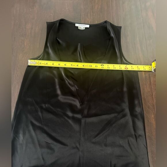 Gerard Darel black sleeveless satin blouse size 38 - Picture 7 of 8